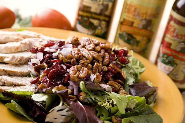 House Harvest Salad. Very unique salad option drizzled with our signature Orange Rosemary Dressi